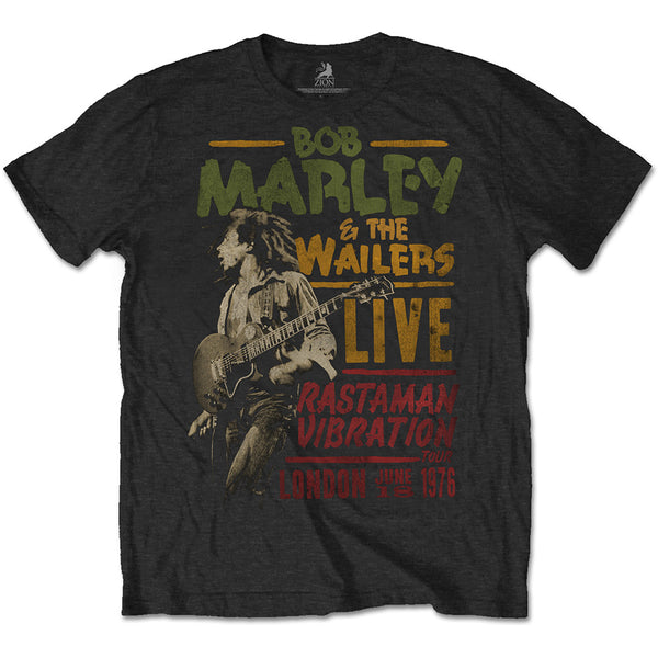 BOB MARLEY Attractive T-Shirt, Rastaman Vibration Tour 1976