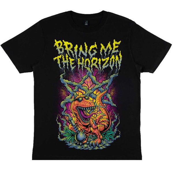 BRING ME THE HORIZON Attractive T-Shirt, Smoking Dinosaur