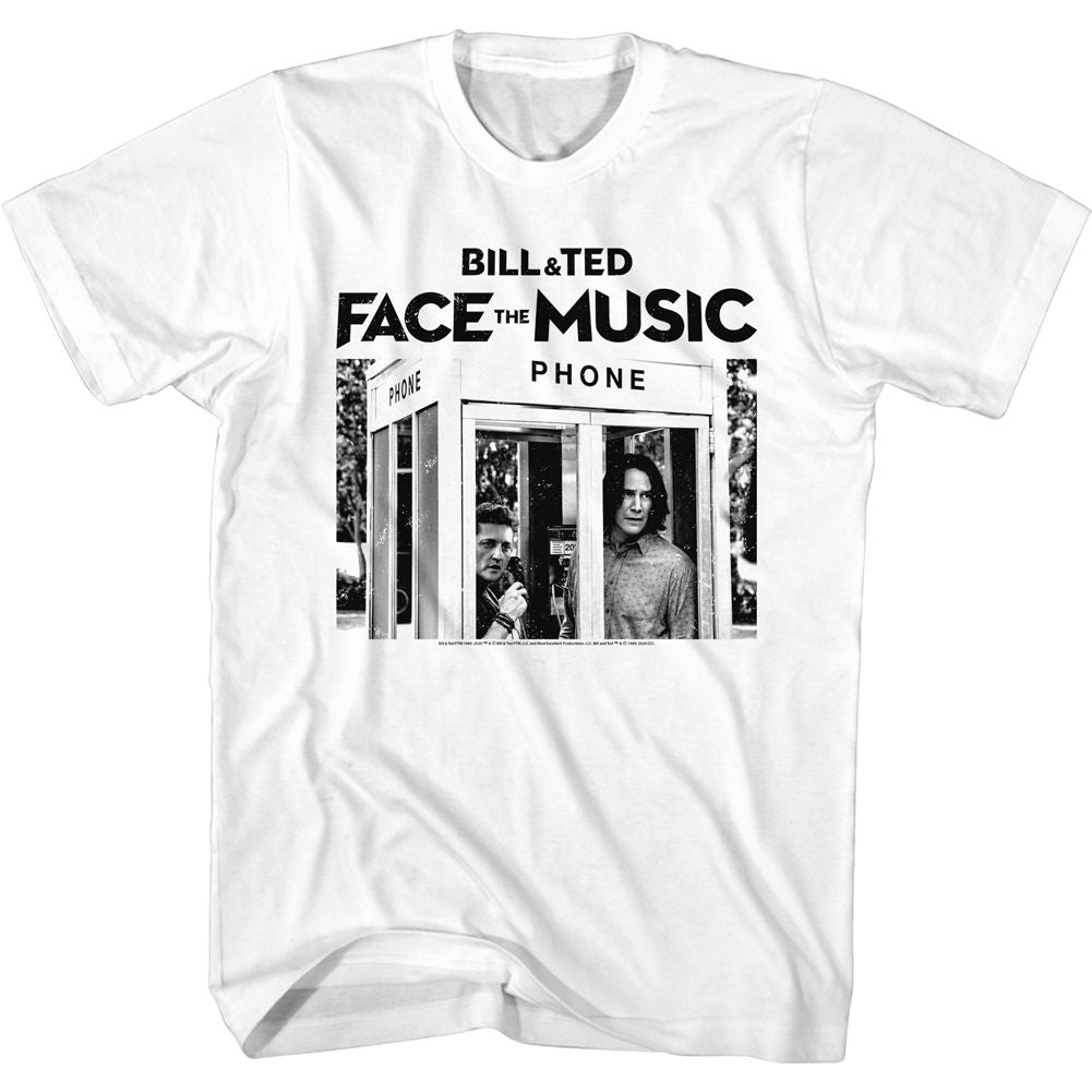 BILL AND TED FACE THE MUSIC Famous T-Shirt, B&amp;T Ftm Phone Booth