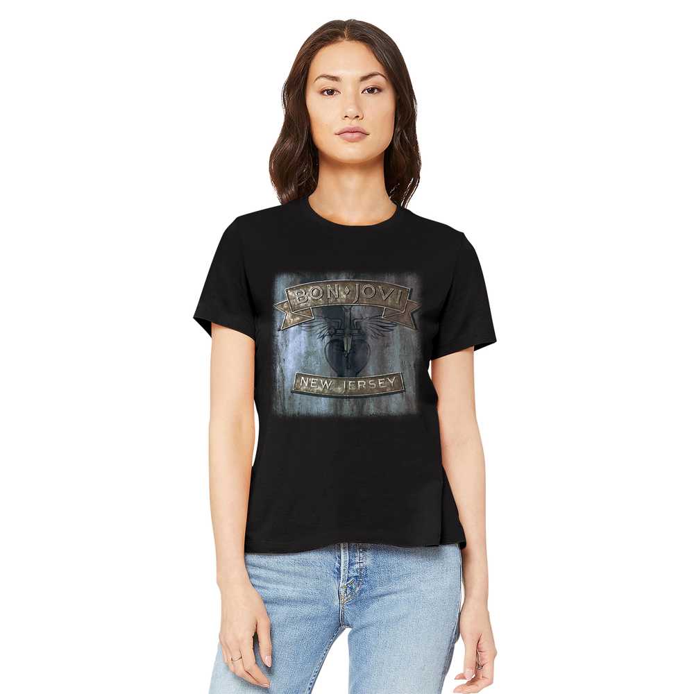 Women Exclusive BON JOVI Eye-Catching T-Shirt, New Jersey