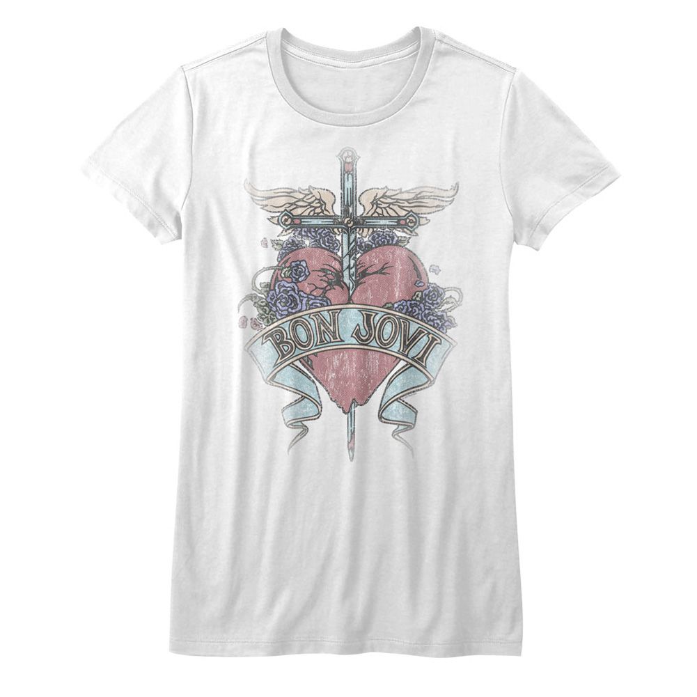 Women Exclusive BON JOVI Eye-Catching T-Shirt, Pierced