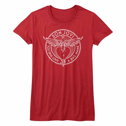 Women Exclusive BON JOVI Eye-Catching T-Shirt, Bad Name