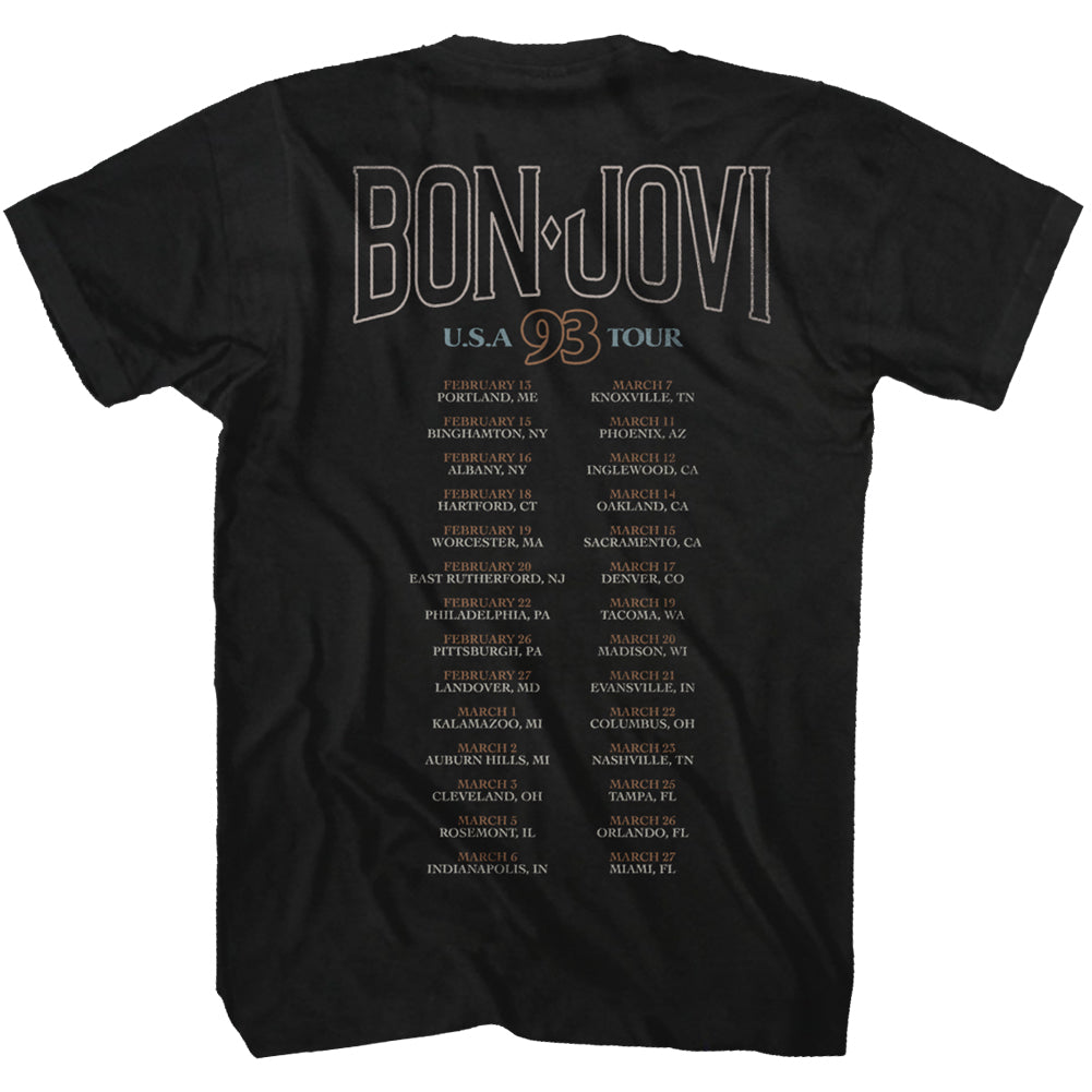 BON JOVI Eye-Catching T-Shirt, Tour 93