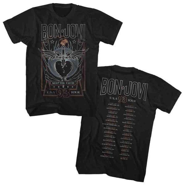 BON JOVI Eye-Catching T-Shirt, Tour 93