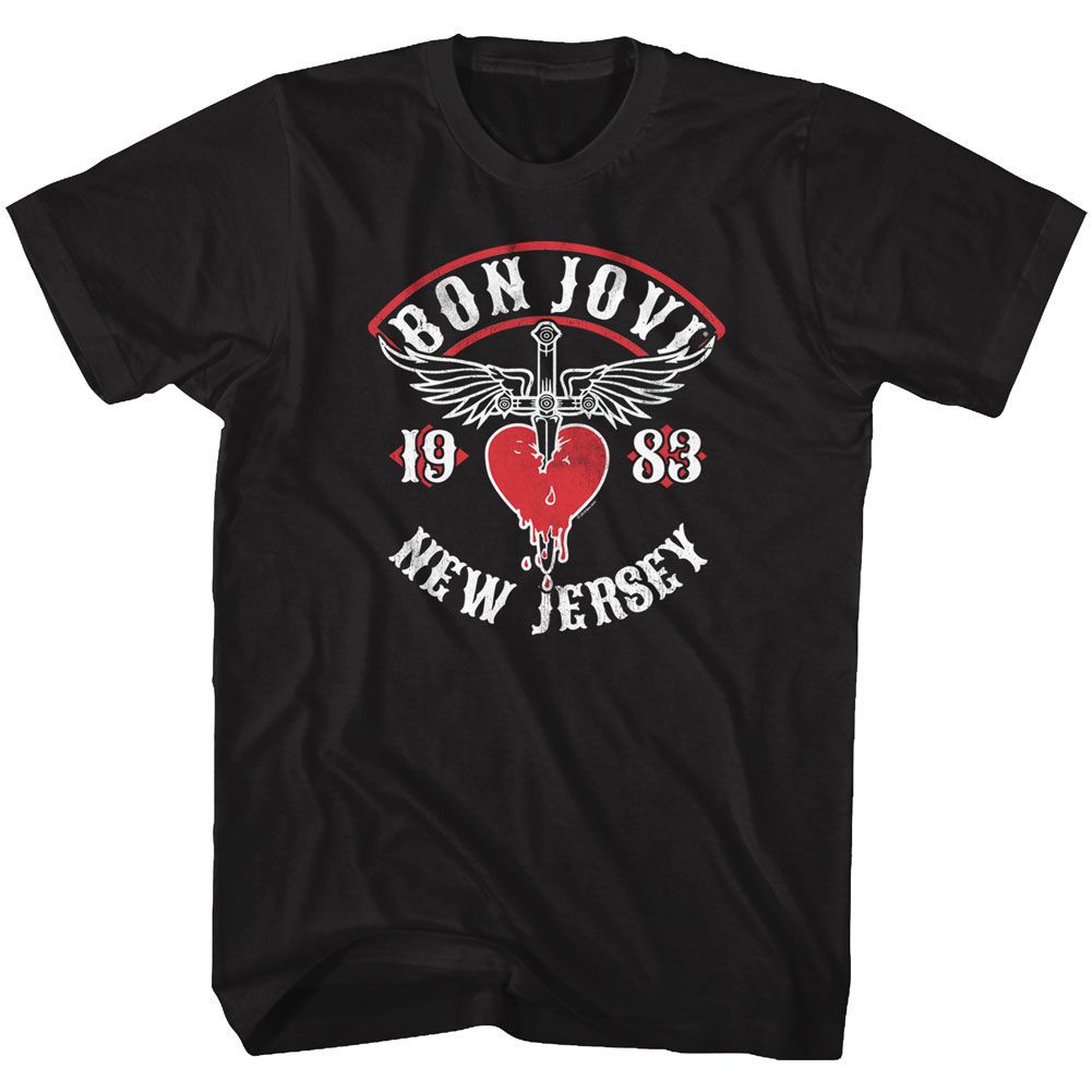 BON JOVI Eye-Catching T-Shirt, NJ 83