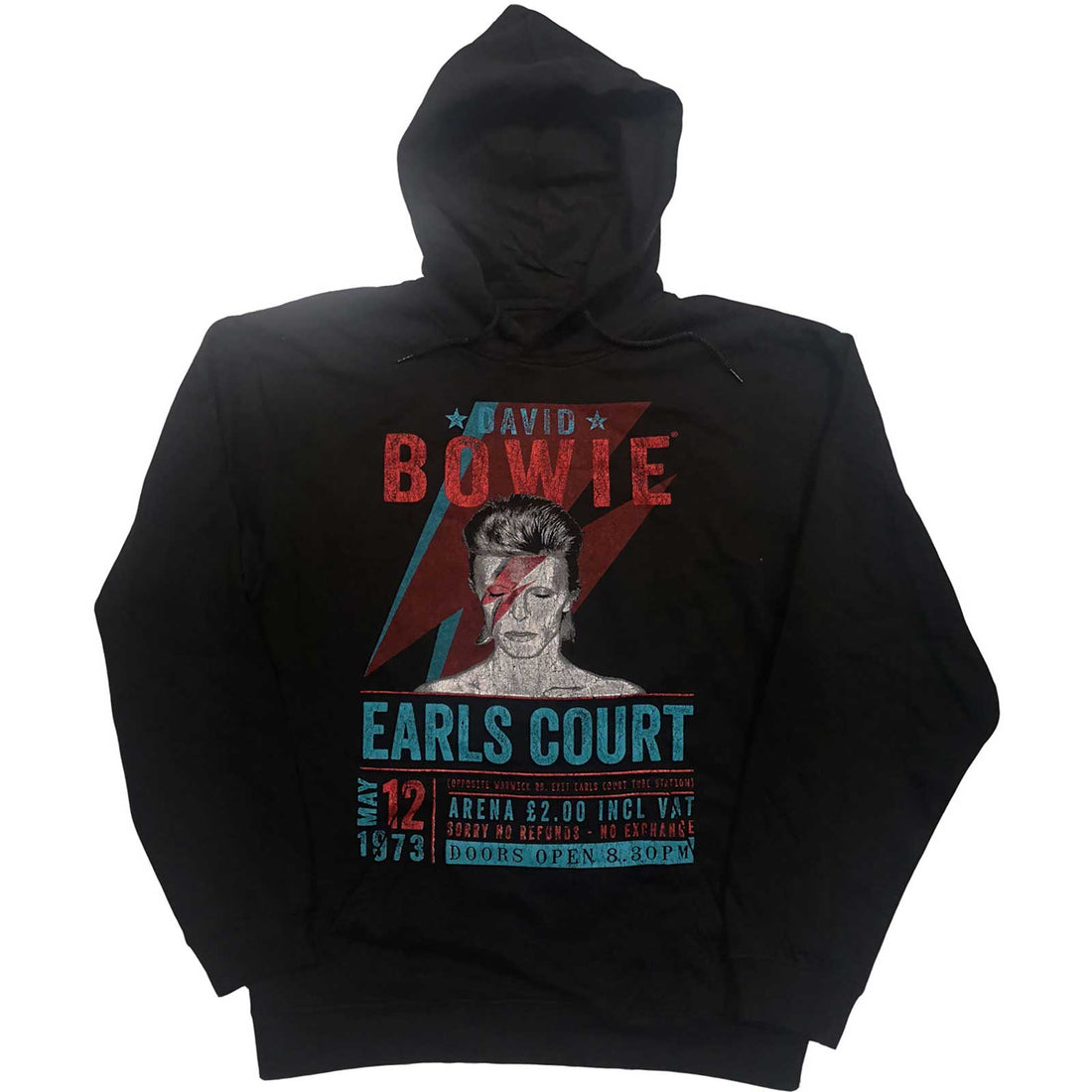 DAVID BOWIE Attractive Hoodie, Earls Court &