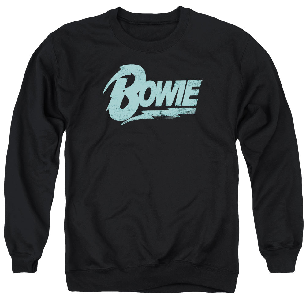 DAVID BOWIE Deluxe Sweatshirt, Distressed Logo