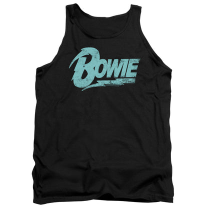 DAVID BOWIE Impressive Tank Top, Distressed Logo