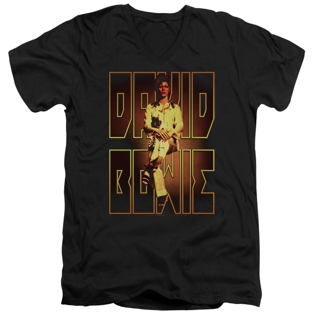 V-Neck DAVID BOWIE T-Shirt, Perched