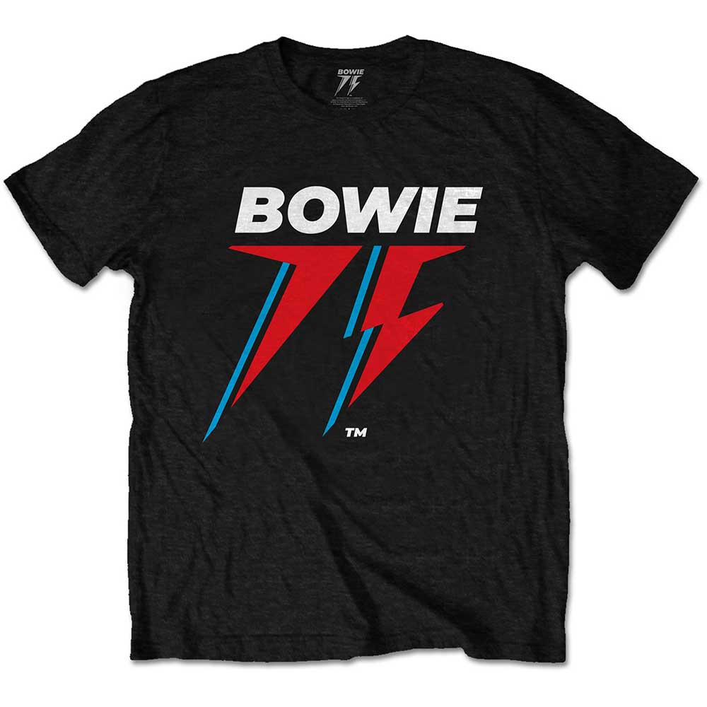 DAVID BOWIE Attractive T-Shirt, 75th Logo