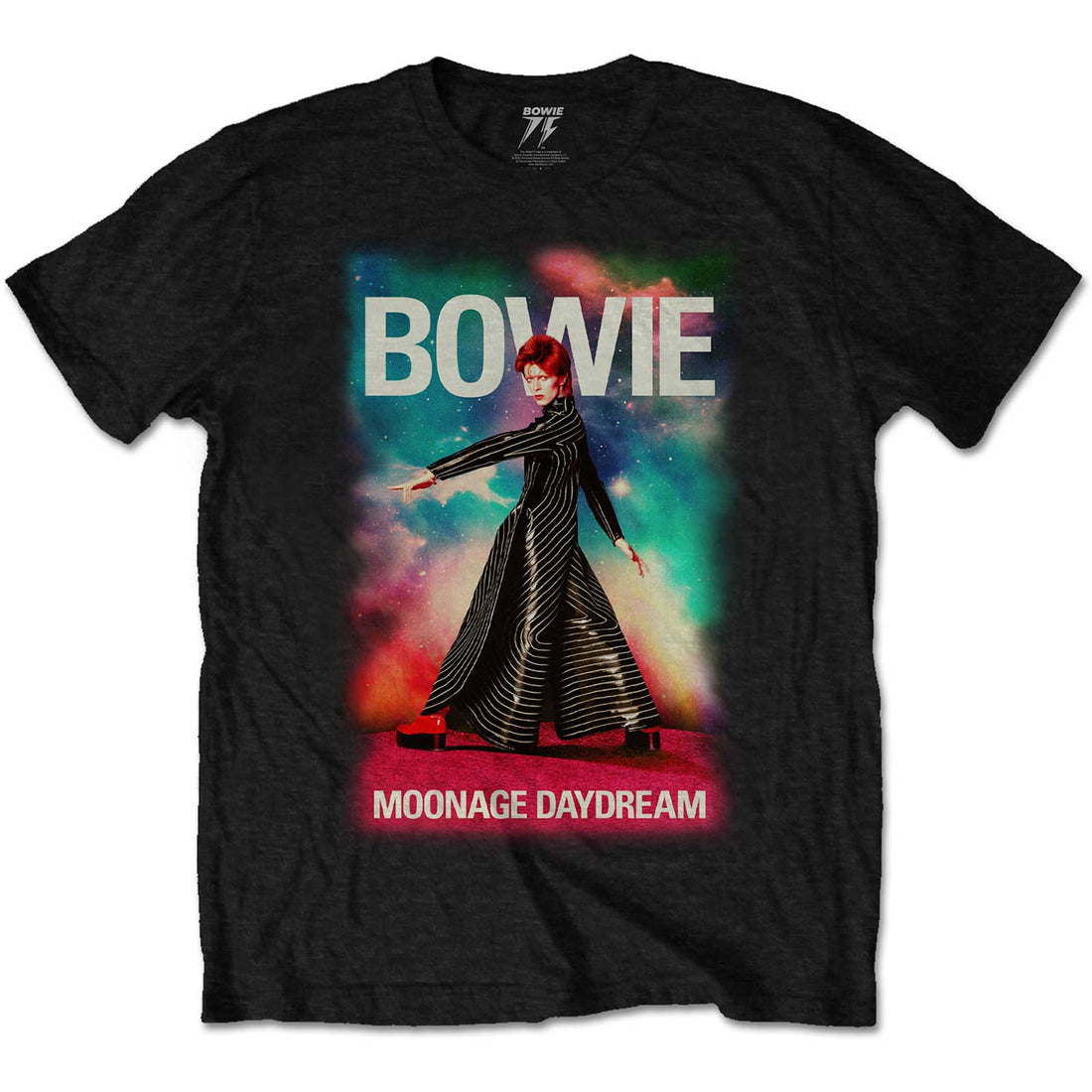 DAVID BOWIE Attractive T-Shirt, Moonage 11 Fade