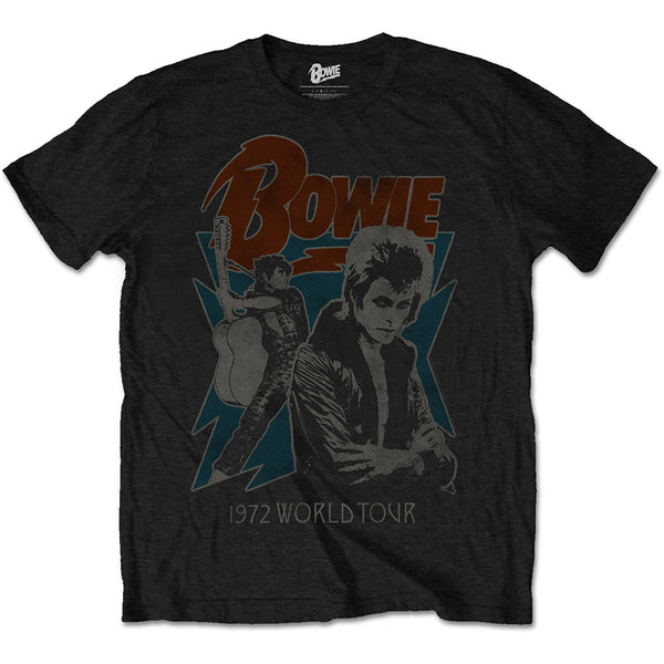 DAVID BOWIE Attractive T-Shirt, 1972 World Tour