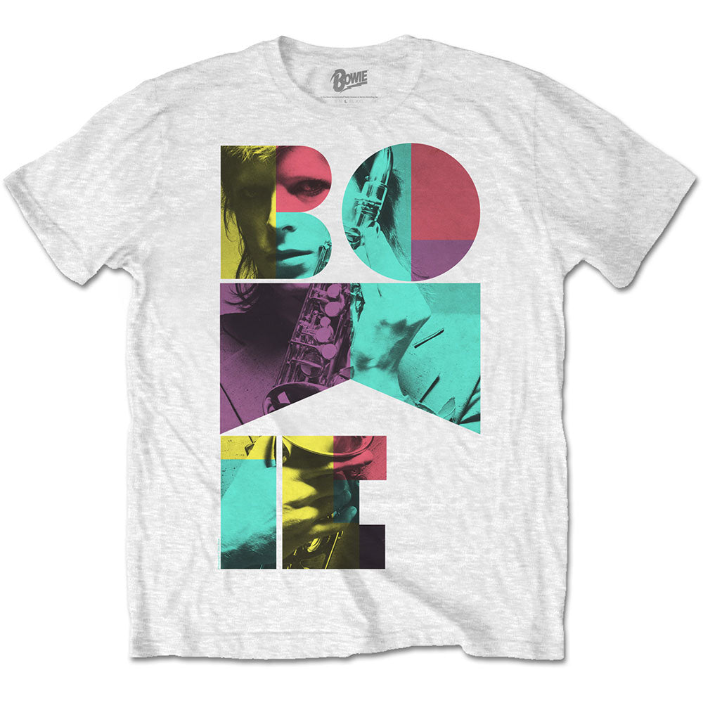 DAVID BOWIE Attractive T-Shirt, Colour Sax