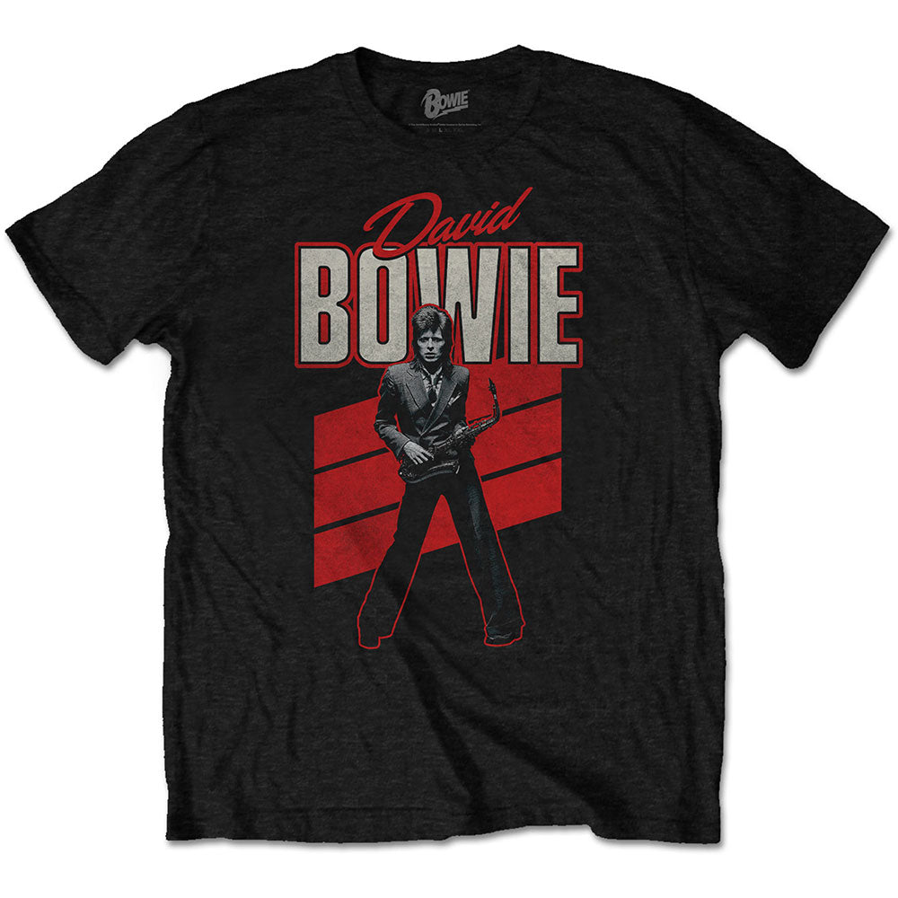 DAVID BOWIE Attractive T-Shirt, Red Sax