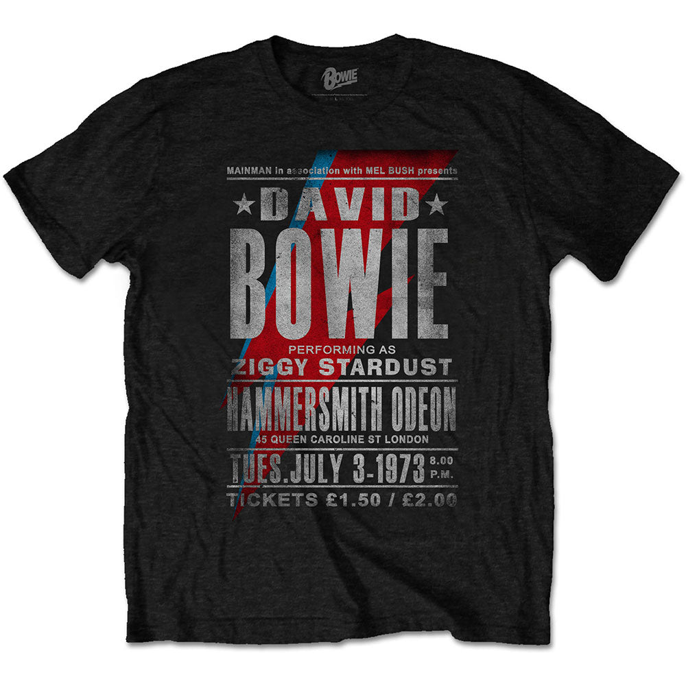 DAVID BOWIE Attractive T-Shirt, Hammersmith Odeon