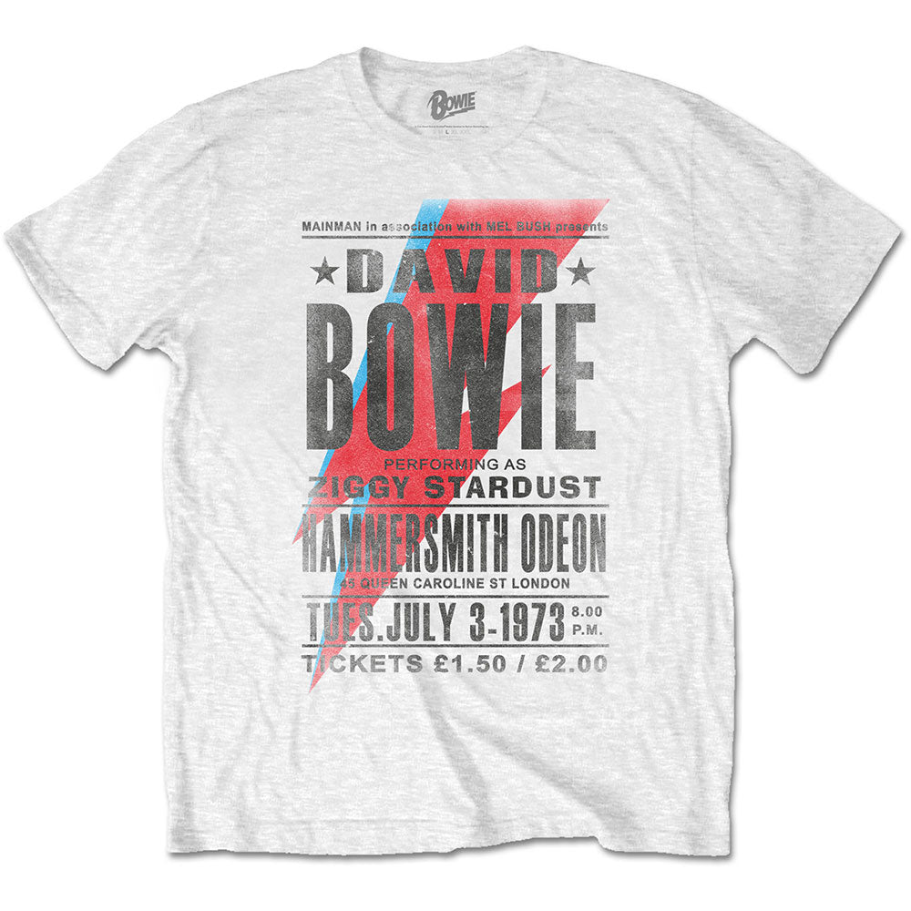 DAVID BOWIE Attractive T-Shirt, Hammersmith Odeon