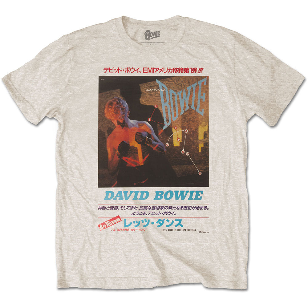 DAVID BOWIE Attractive T-Shirt, Japanese Text