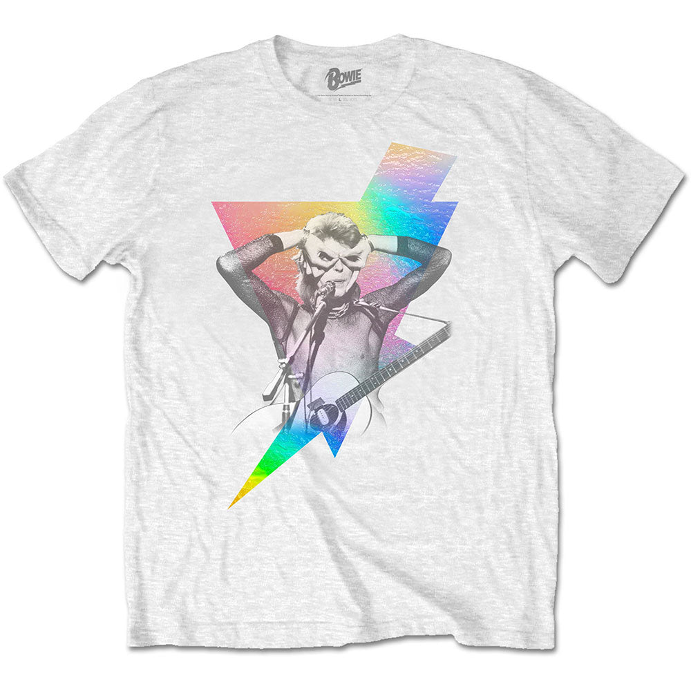 DAVID BOWIE Attractive T-Shirt, Holographic Bolt