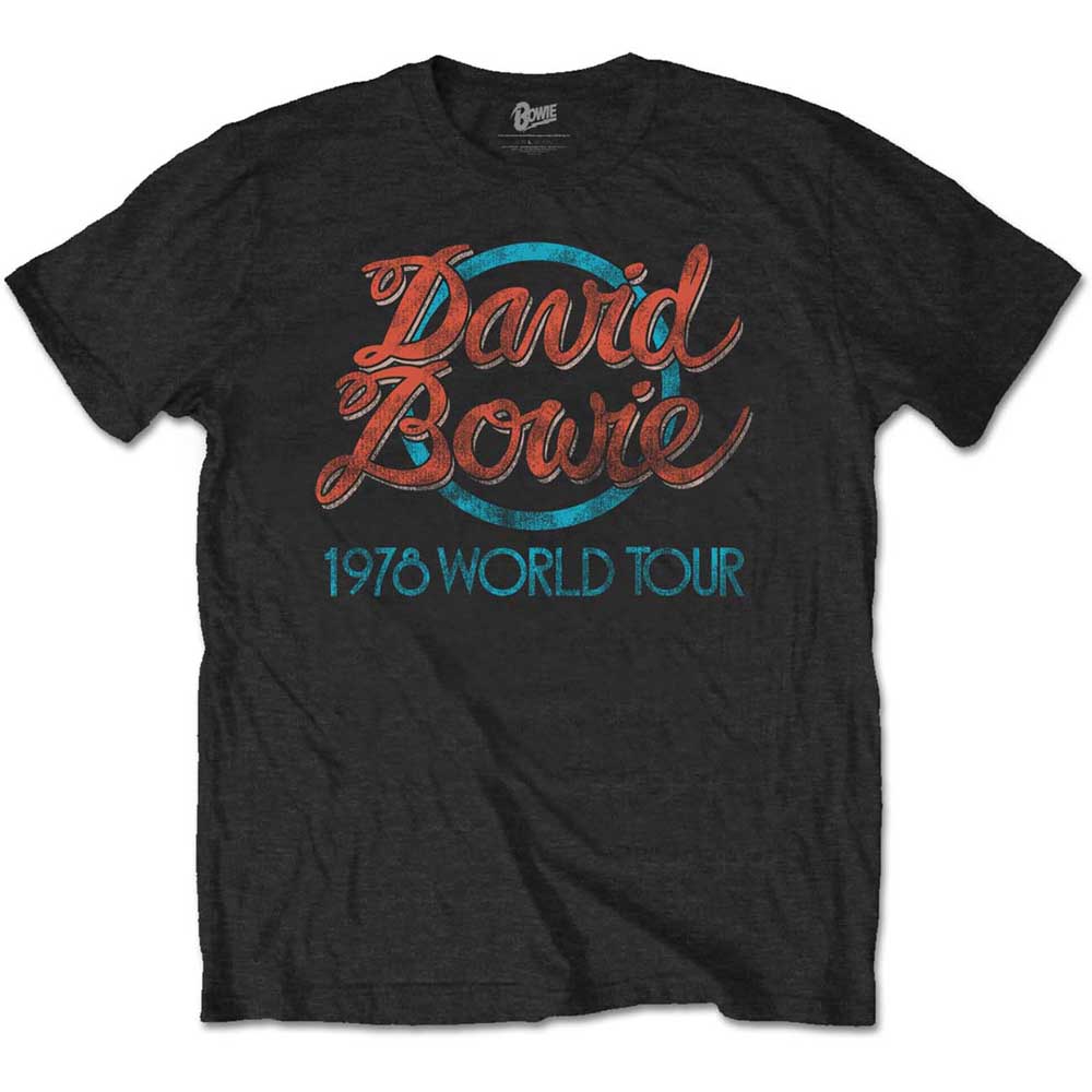 DAVID BOWIE Attractive T-Shirt, 1978 World Tour