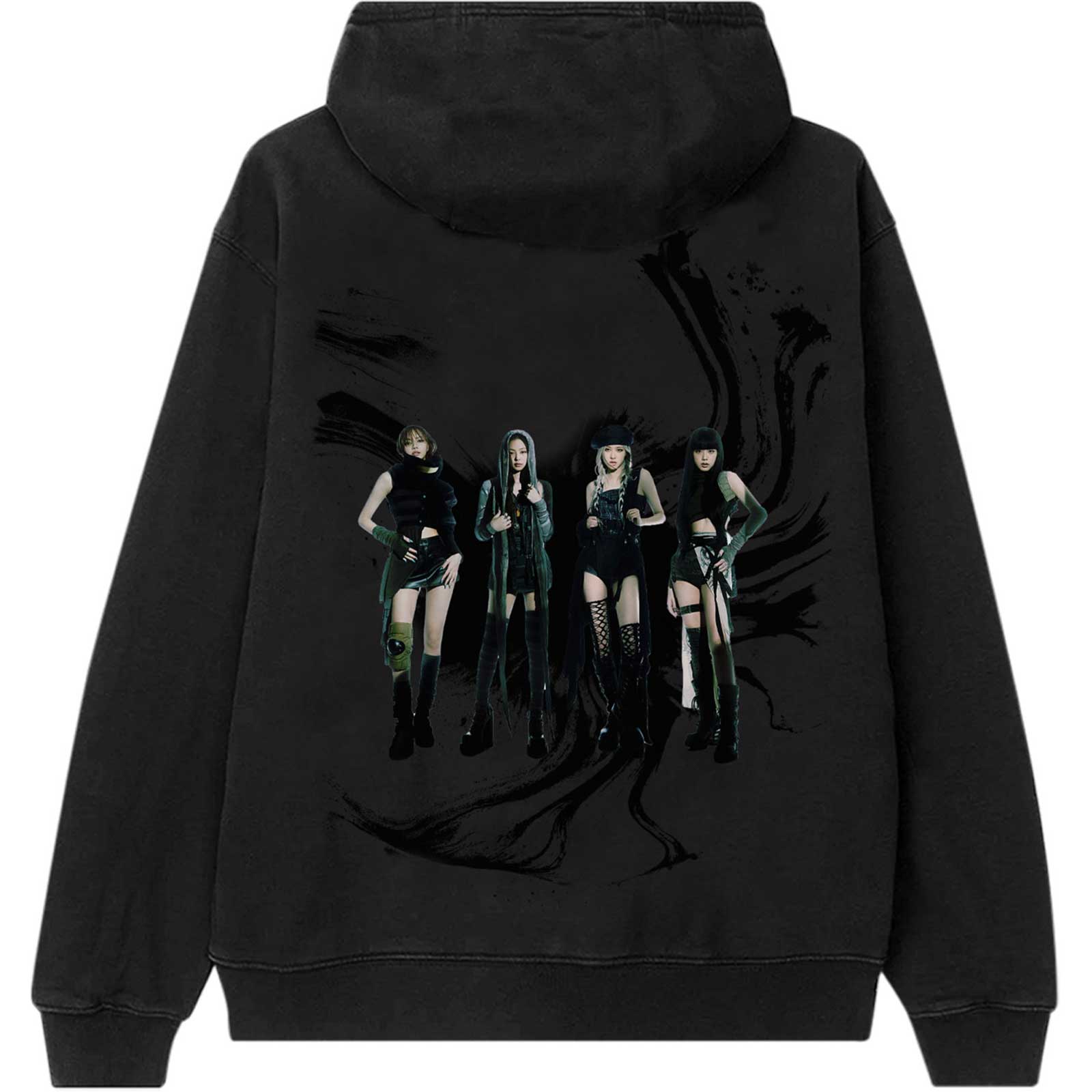 BLACKPINK Attractive Hoodie, Pink Venom Oil Stroke