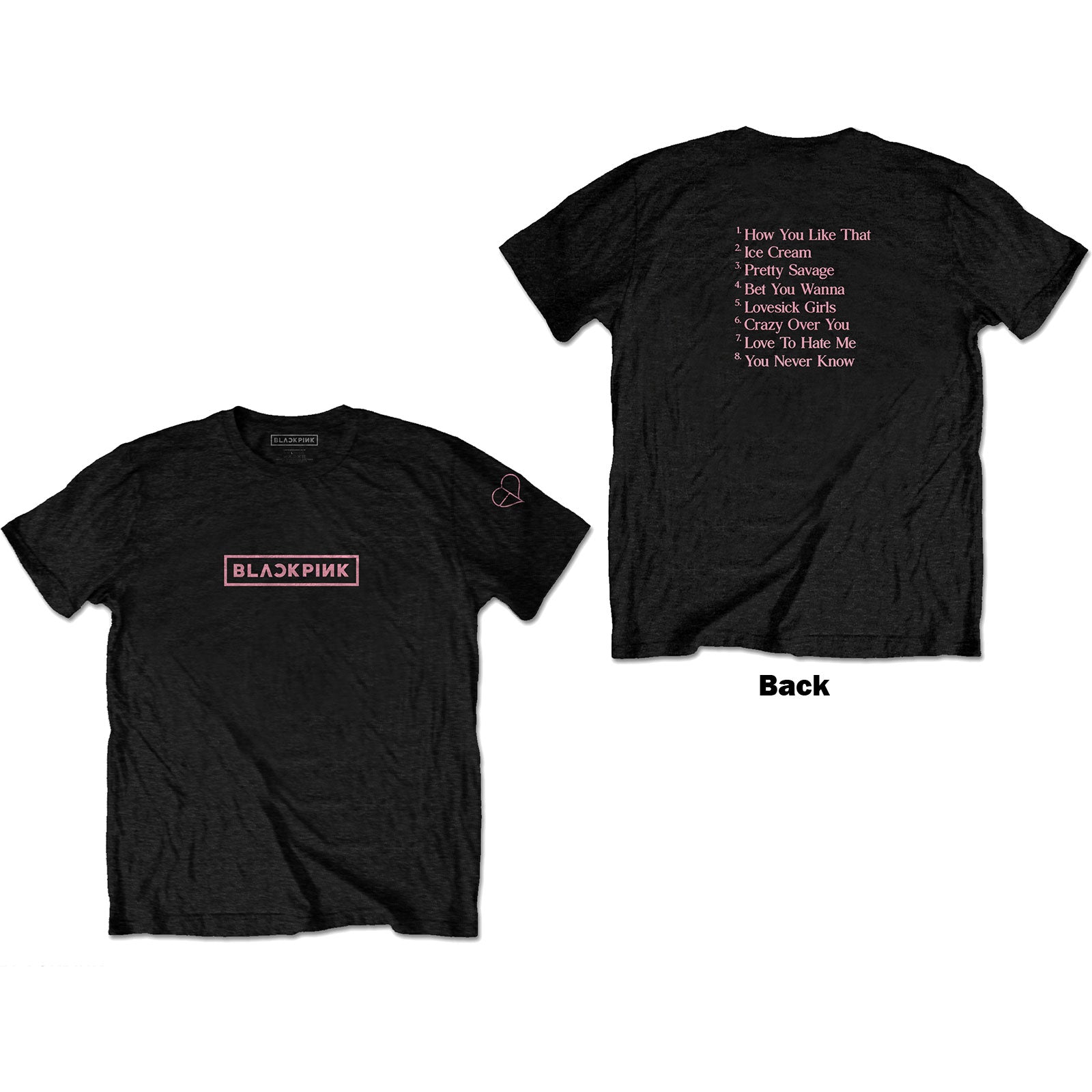 BLACKPINK Attractive T-shirt, Track List