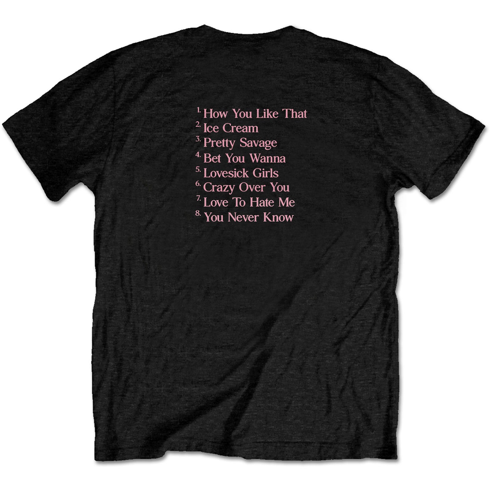 BLACKPINK Attractive T-shirt, Track List