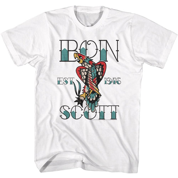 BON SCOTT Eye-Catching T-Shirt, Tattoo
