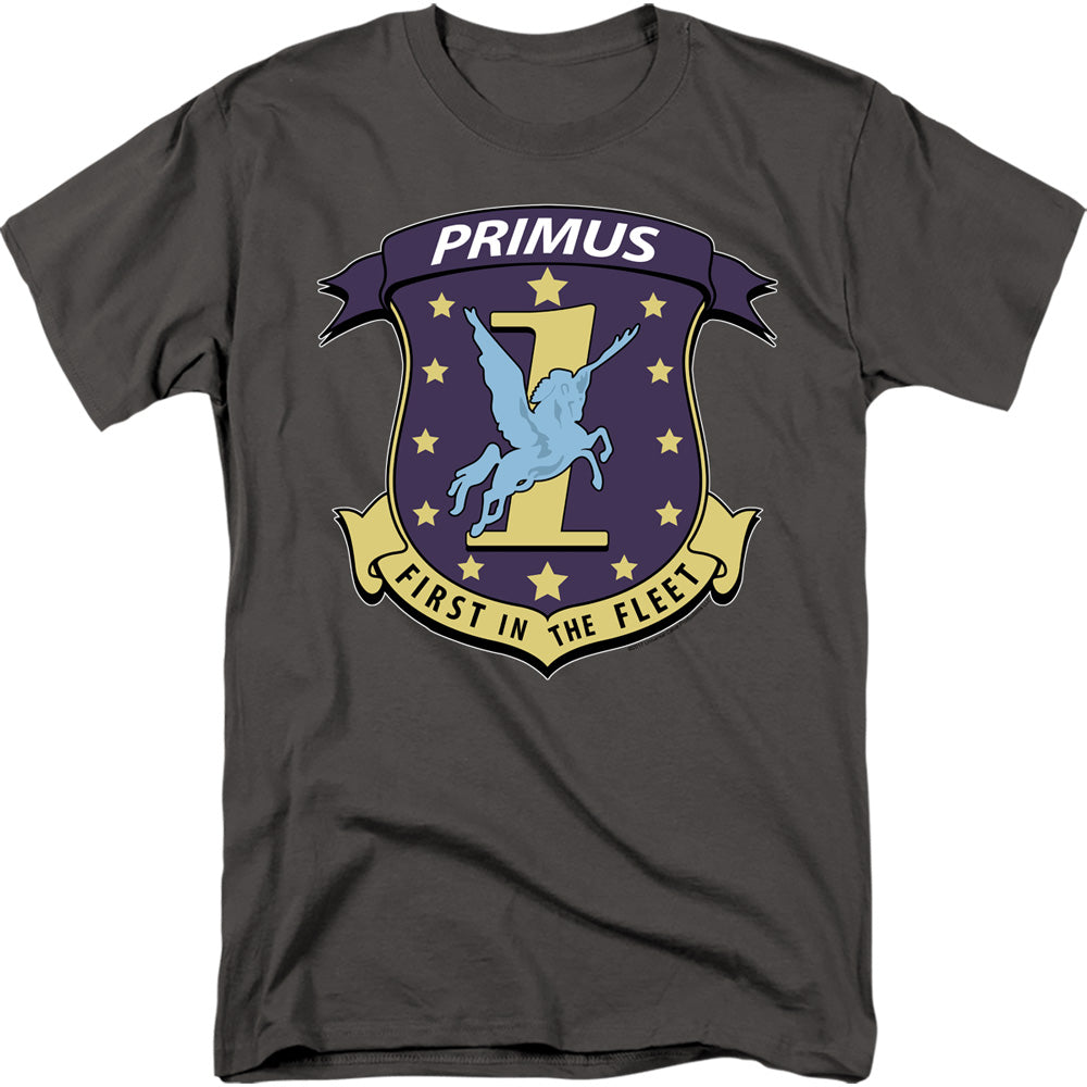 BATTLESTAR GALACTICA Famous T-Shirt, Primas Badge