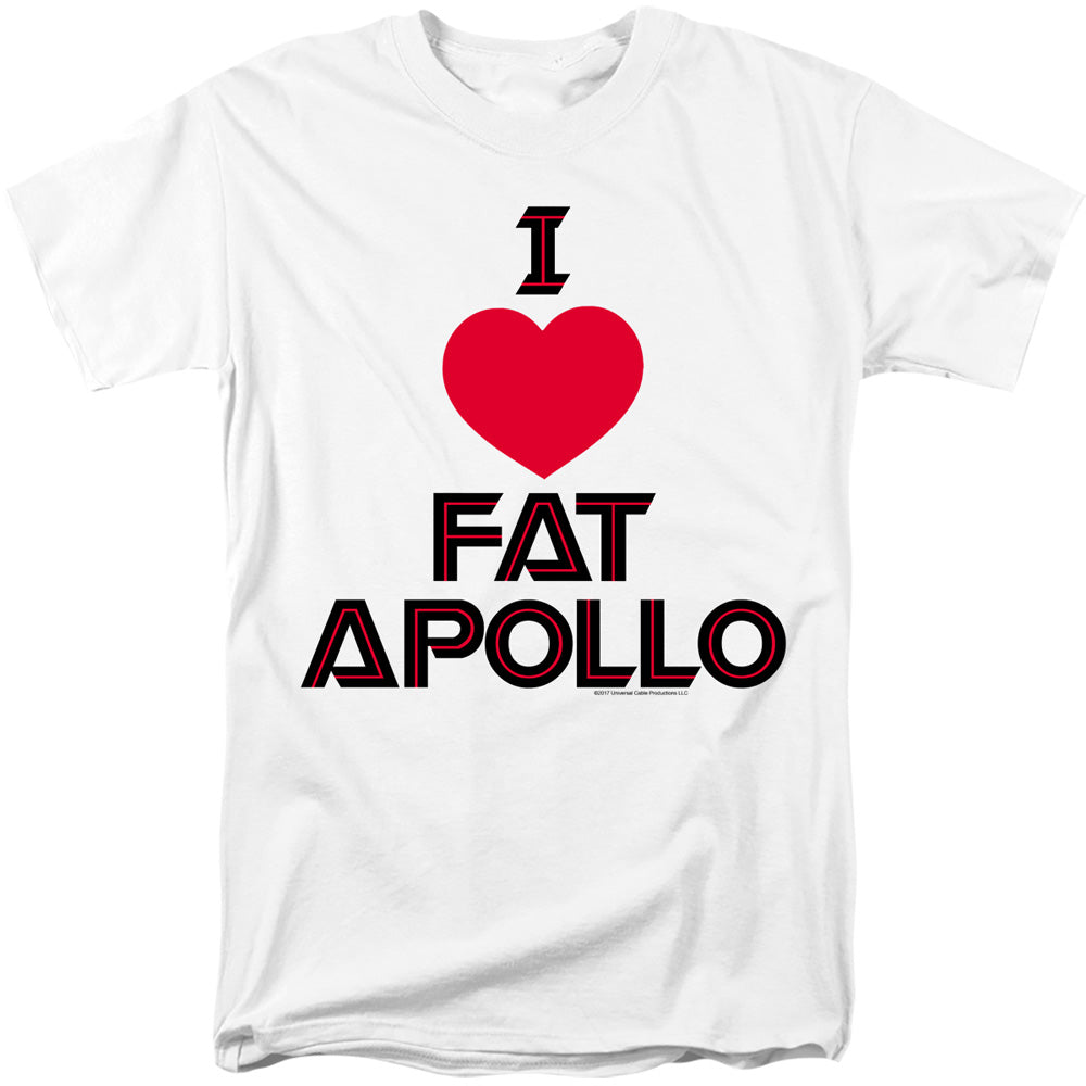 BATTLESTAR GALACTICA Famous T-Shirt, I Heart Fat Apollo