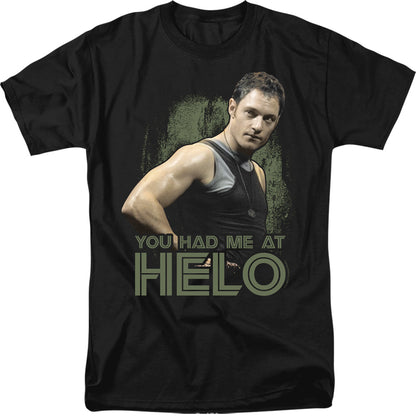 BATTLESTAR GALACTICA Famous T-Shirt, Had Me At Helo