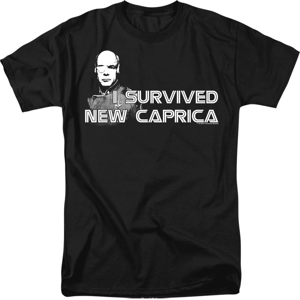 BATTLESTAR GALACTICA Famous T-Shirt, I Survived New Caprica