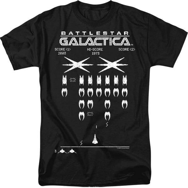 BATTLESTAR GALACTICA Famous T-Shirt, Galactic Invaders