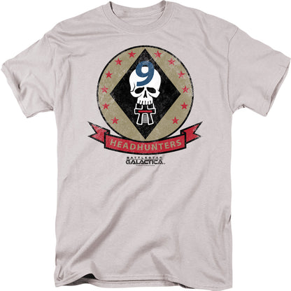 BATTLESTAR GALACTICA Famous T-Shirt, Headhunters Badge