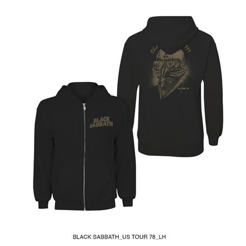 BLACK SABBATH Attractive Hoodie, Tour 1978