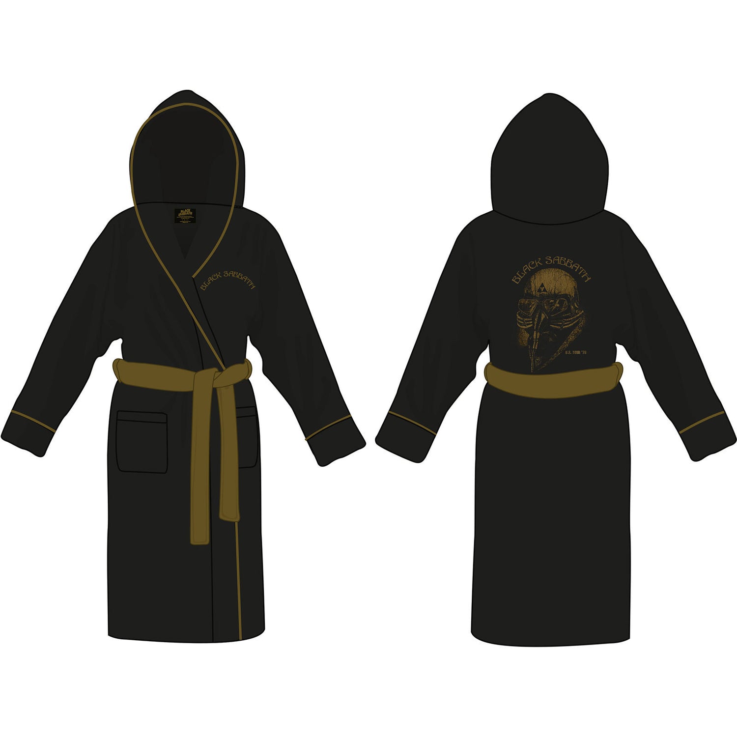 BLACK SABBATH Attractive Bathrobe, US Tour 78 Avengers