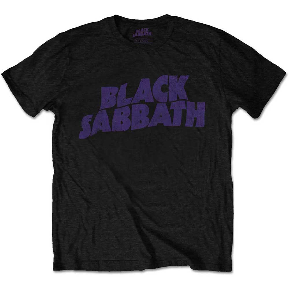 BLACK SABBATH Attractive T-Shirt, Wavy Logo Vintage