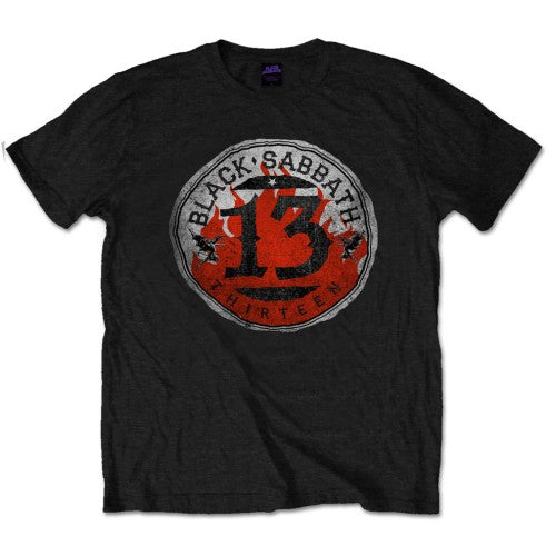 BLACK SABBATH Attractive T-Shirt, 13 Flame Circle