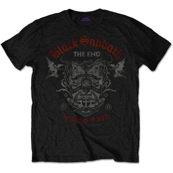 BLACK SABBATH Attractive T-Shirt, The End Reading Skull