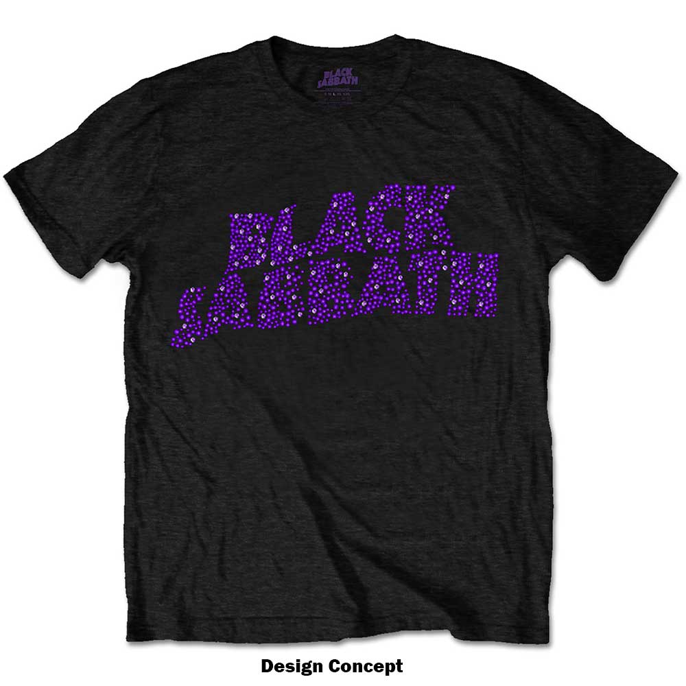 BLACK SABBATH Attractive T-Shirt, Wavy Logo