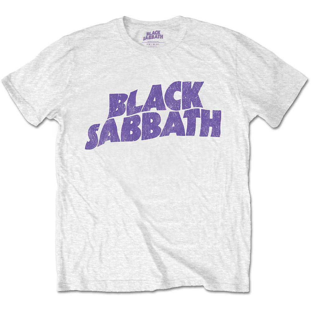 BLACK SABBATH Attractive T-Shirt, Wavy Logo Vintage