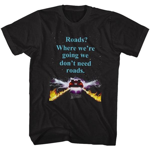 BACK TO THE FUTURE Famous T-Shirt, No Roads