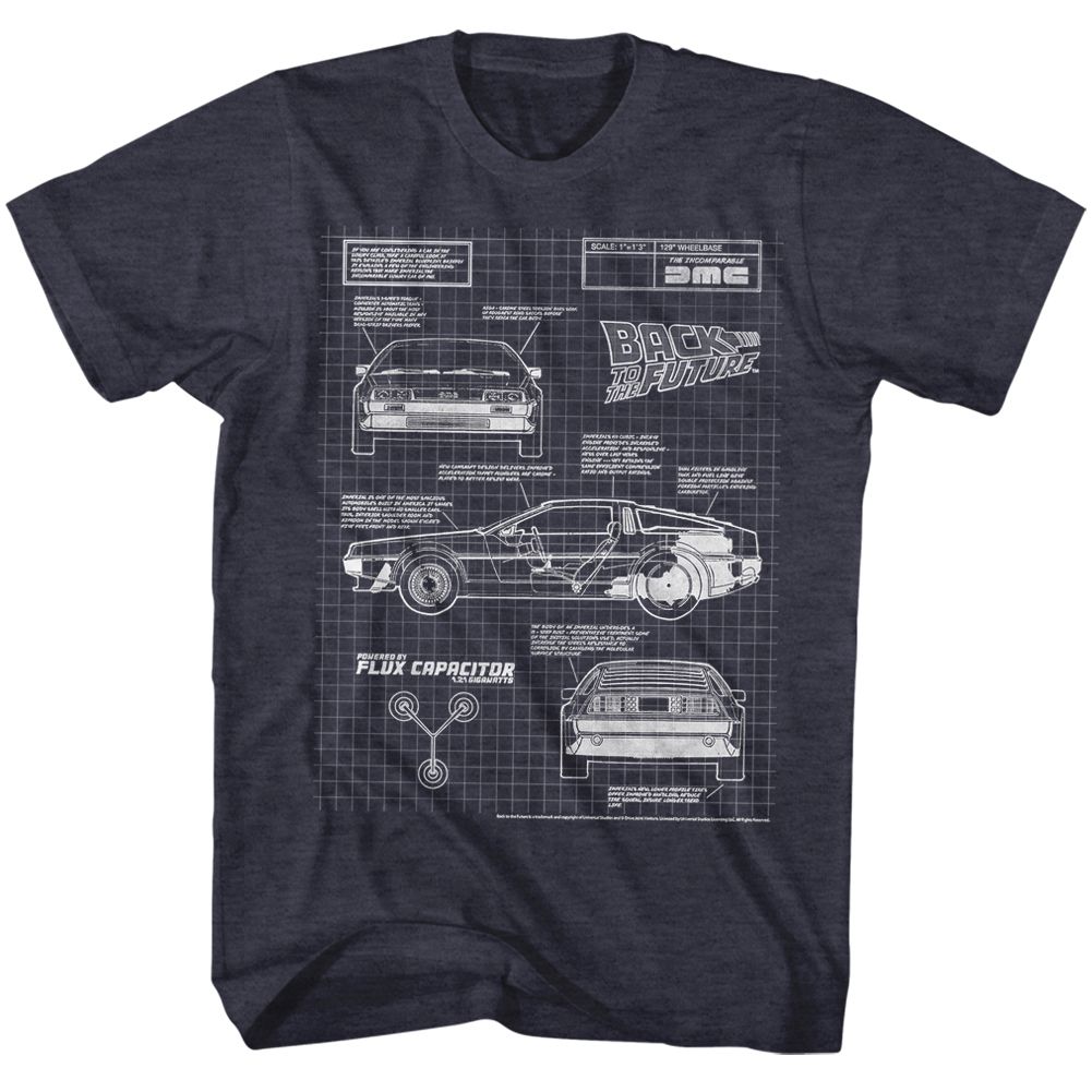 BACK TO THE FUTURE Famous T-Shirt, Blueprint 2