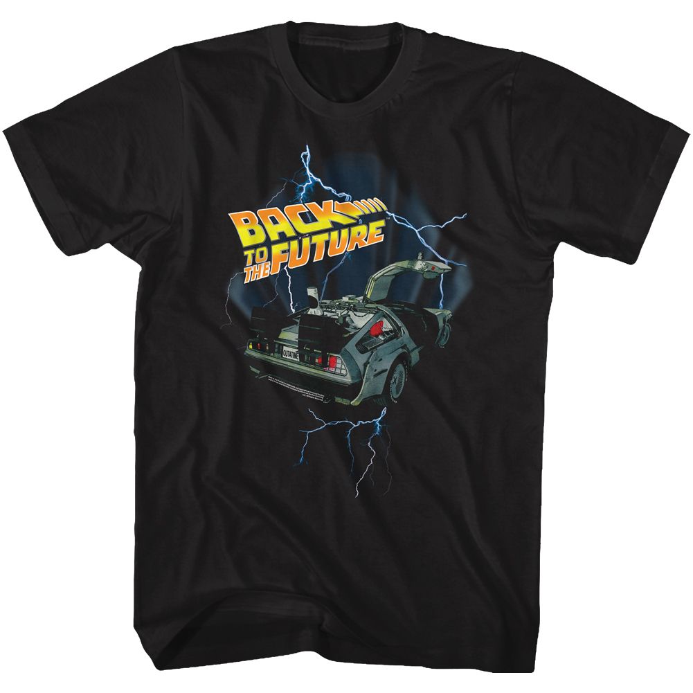 BACK TO THE FUTURE Famous T-Shirt, Lightning Car