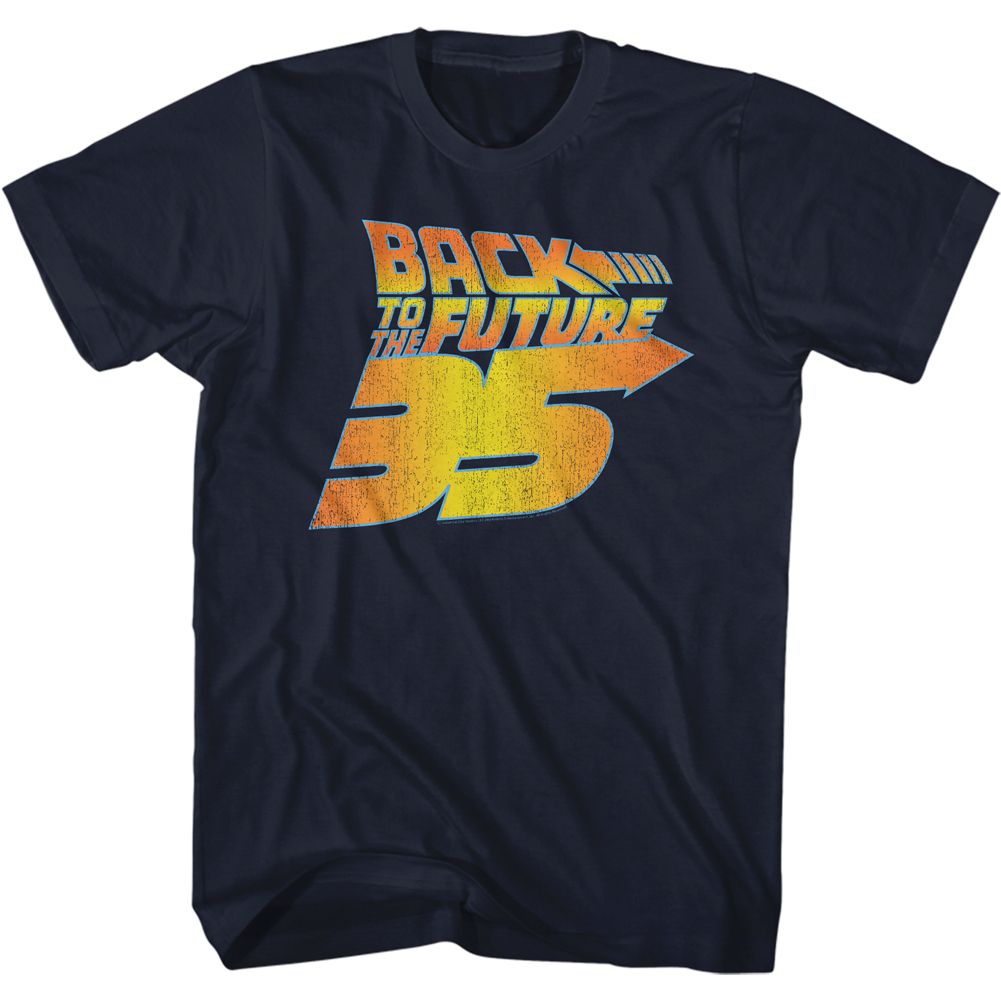 BACK TO THE FUTURE Famous T-Shirt, Bttf 35th Distressed