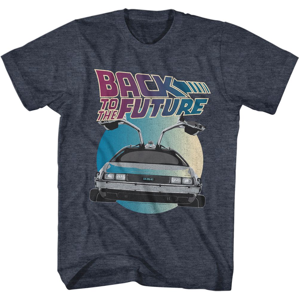 BACK TO THE FUTURE Famous T-Shirt, Delorean Circle