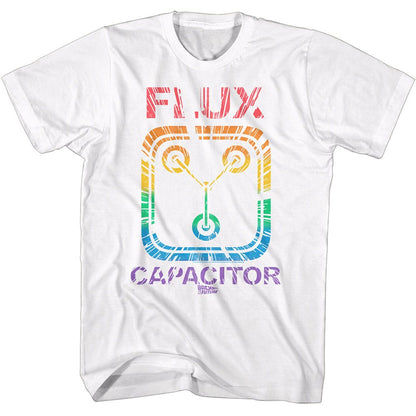 BACK TO THE FUTURE Famous T-Shirt, Rainbow Flux