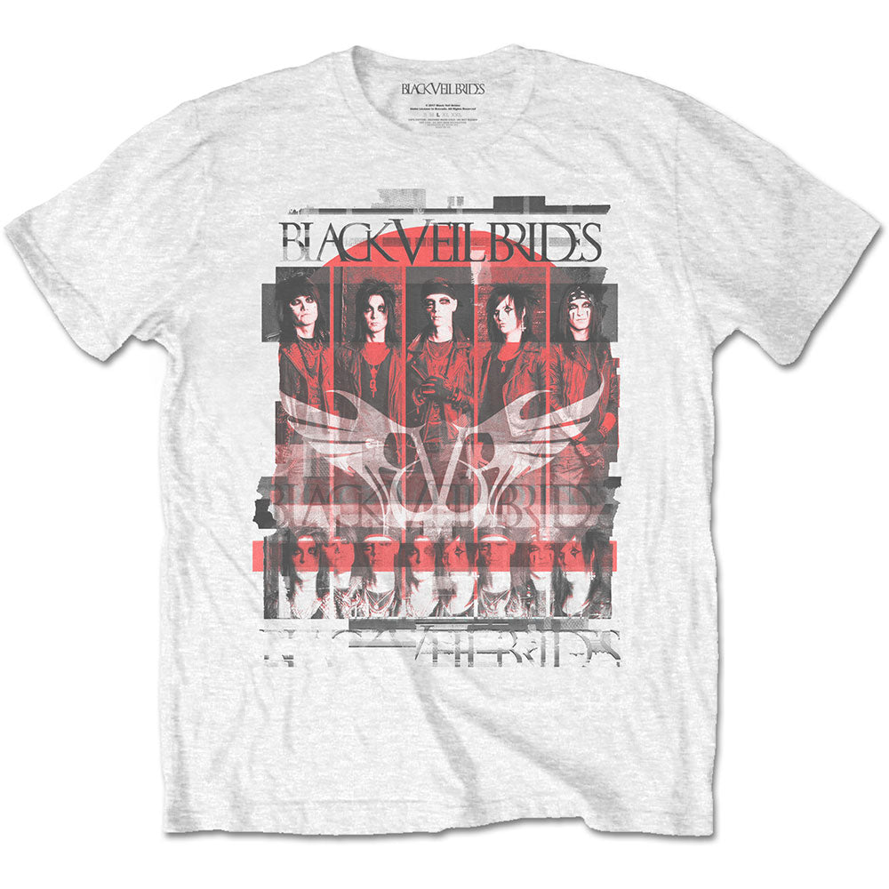 BLACK VEIL BRIDES Attractive T-Shirt, Group Scatter