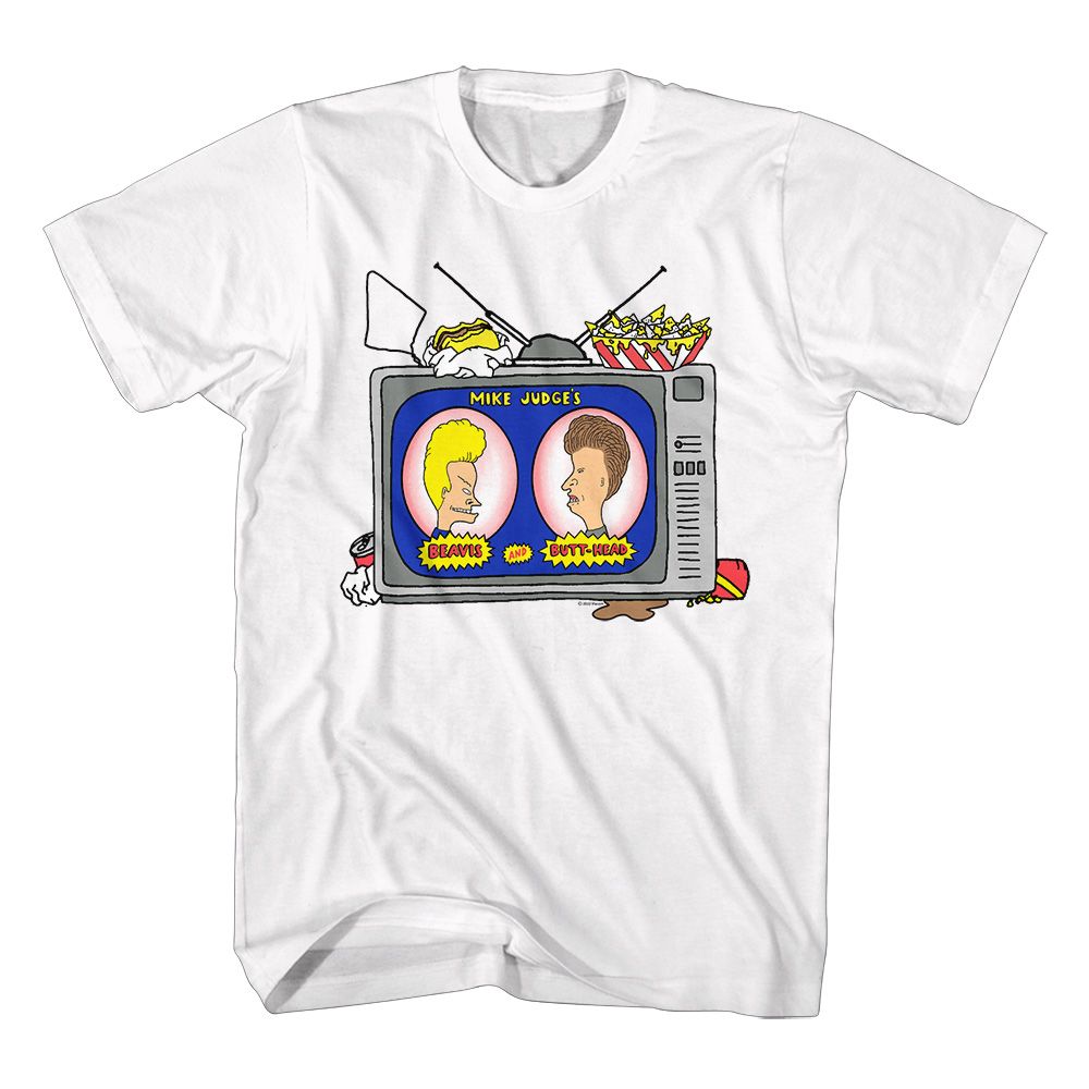 BEAVIS AND BUTT-HEAD Eye-Catching T-Shirt, Junk Food