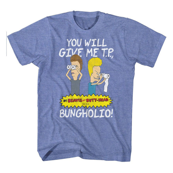 BEAVIS AND BUTT-HEAD Eye-Catching T-Shirt, Give Me Tp Bungholio