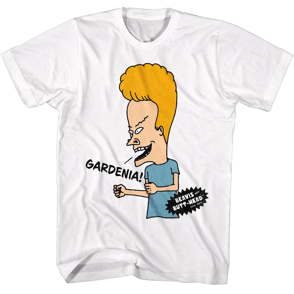 BEAVIS AND BUTT-HEAD Eye-Catching T-Shirt, Gardenia